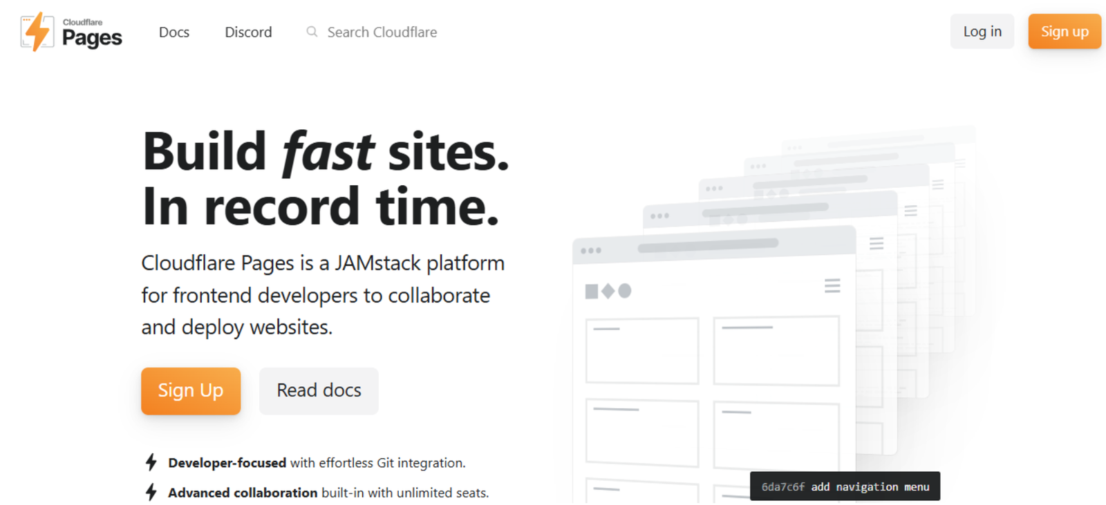 cloudflare pages free static hosting platform