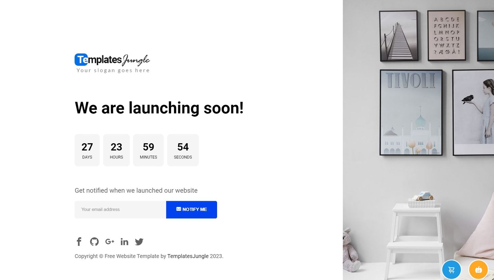 Countdown - Free Under Construction Template