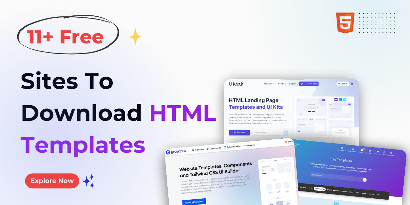 Sites To Download Free HTML Template