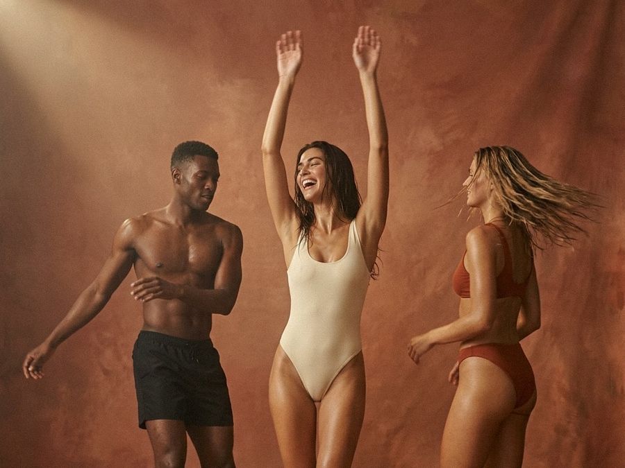 Three guests dancing