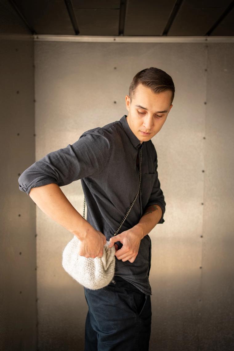 Mann med winter clutch