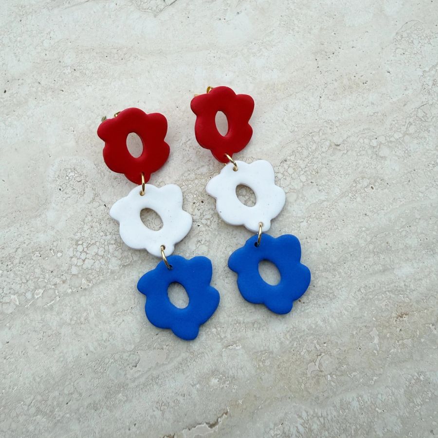 IV: Boucles d'oreilles en argile polymère faites main