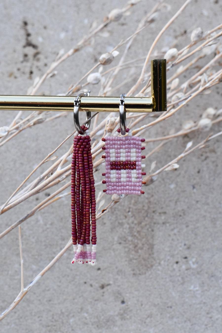 Jazz-lynn: Handmade glass bead earrings (1)