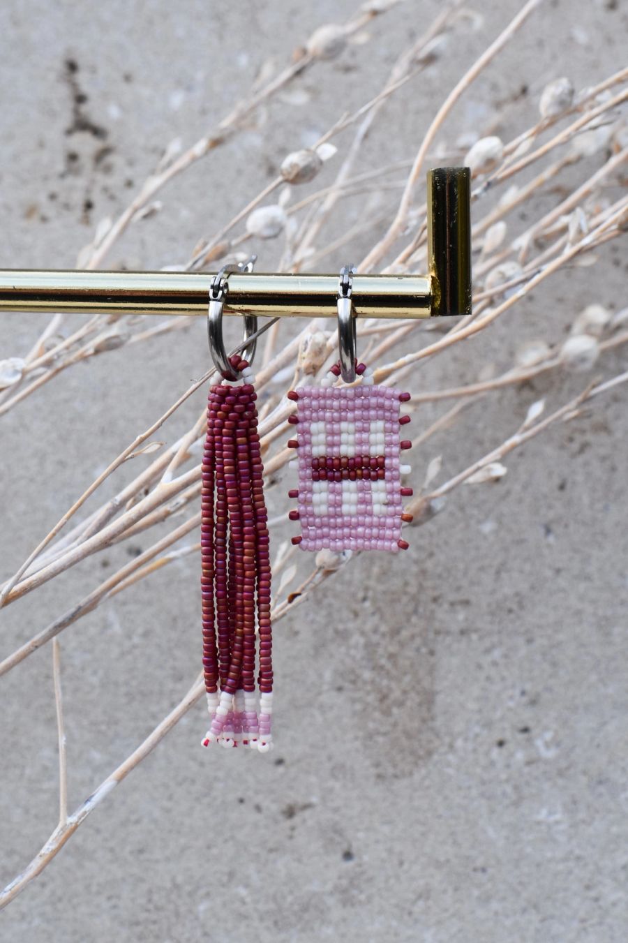 Jazz-lynn: Boucles d'oreilles en perles de verre faites main