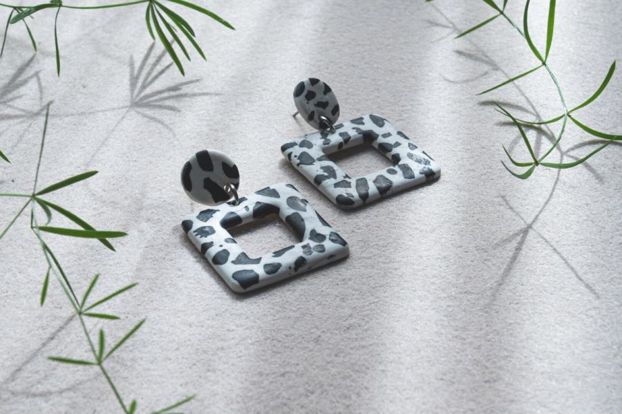 Zoë: Handmade polymer clay earrings