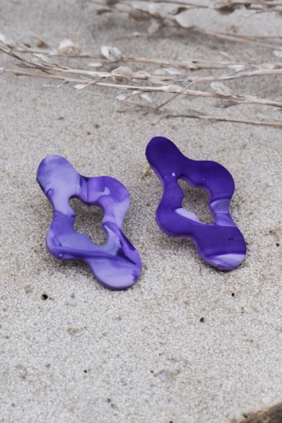 Bea: Handmade polymer clay earrings