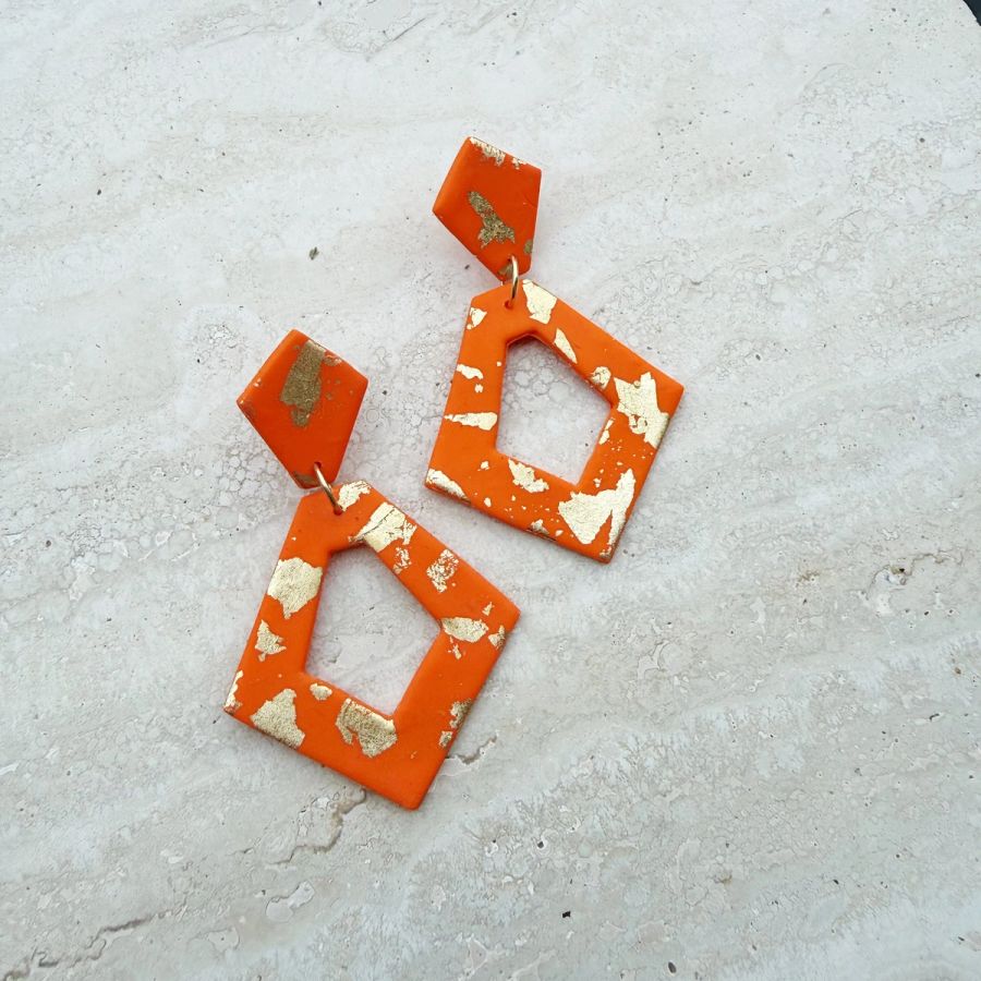IIV: Handgemaakte oorbellen van polymeer klei