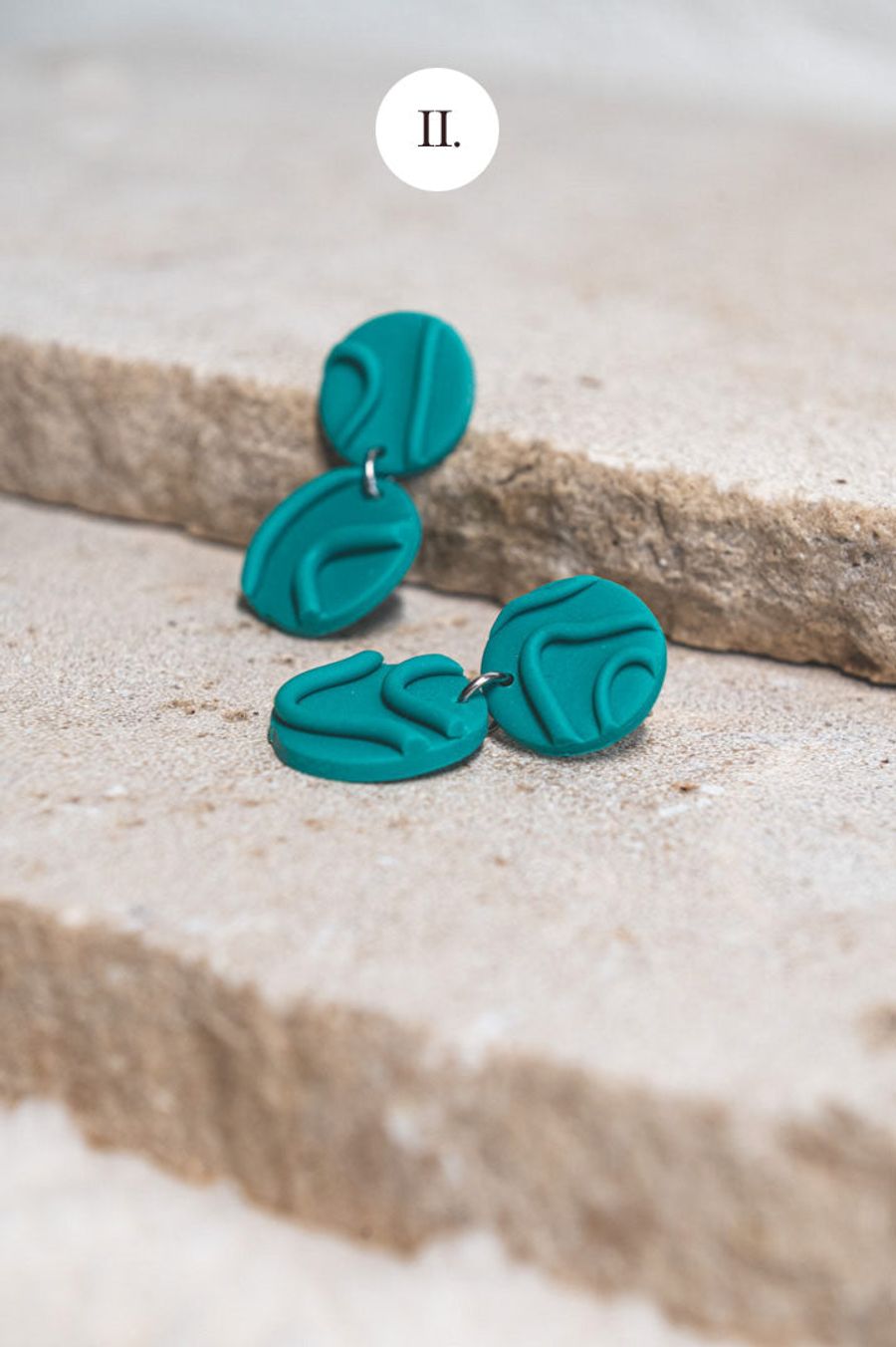 Niya Medium II: Handmade polymer clay earrings