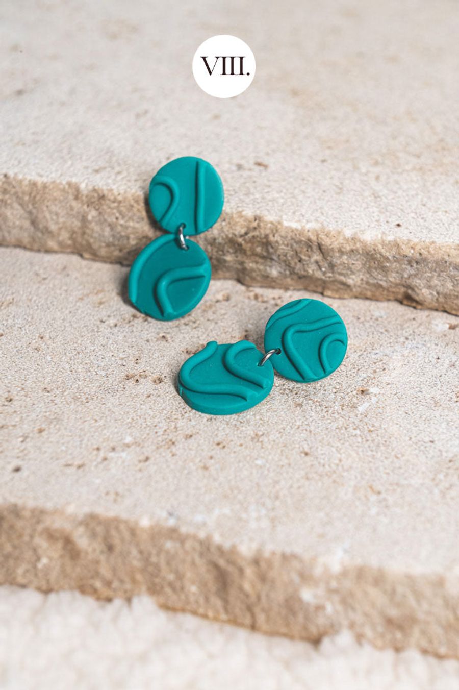 Niya Medium VIII: Handmade polymer clay earrings