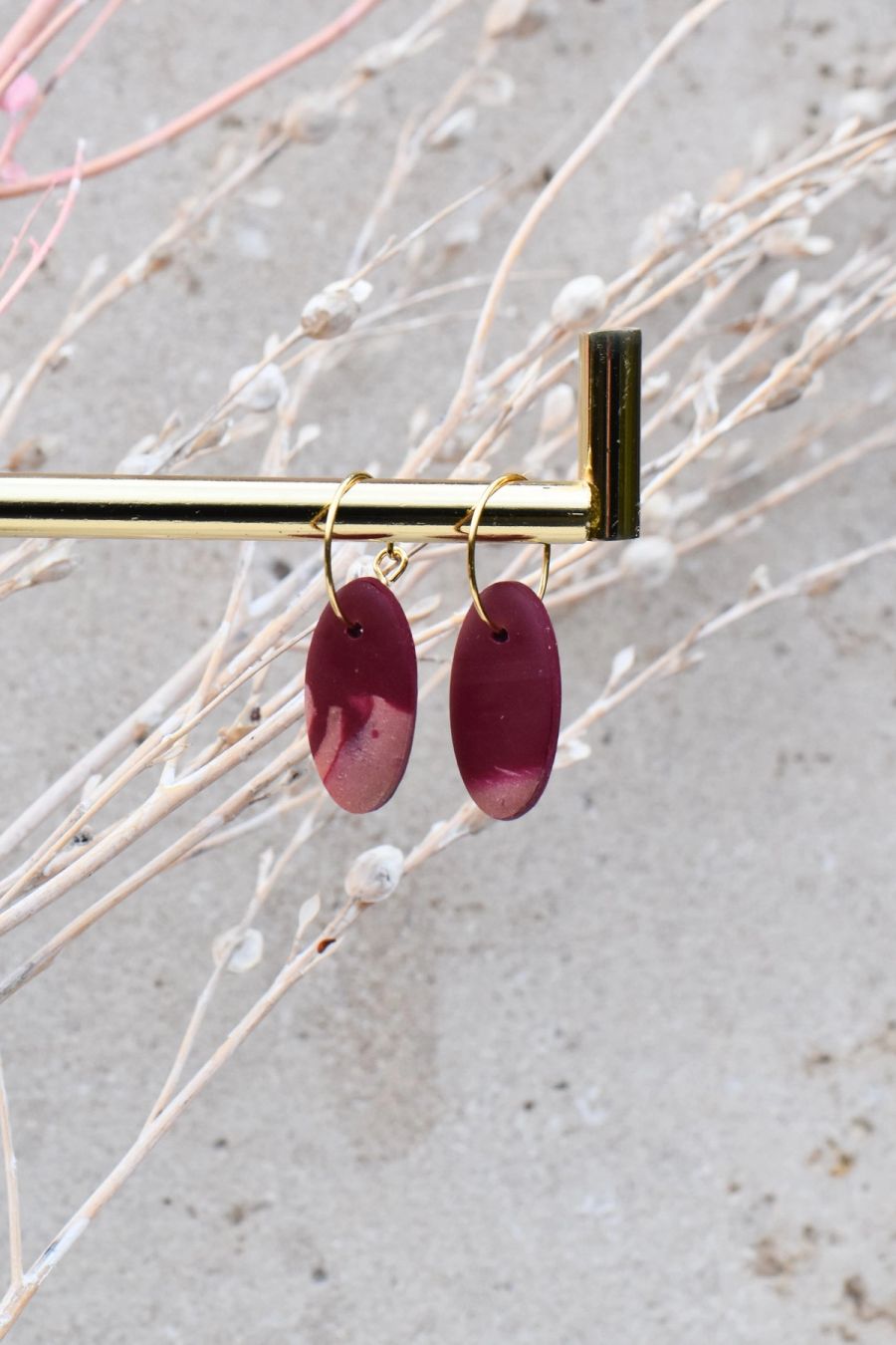 Livia: Handmade polymer clay earrings