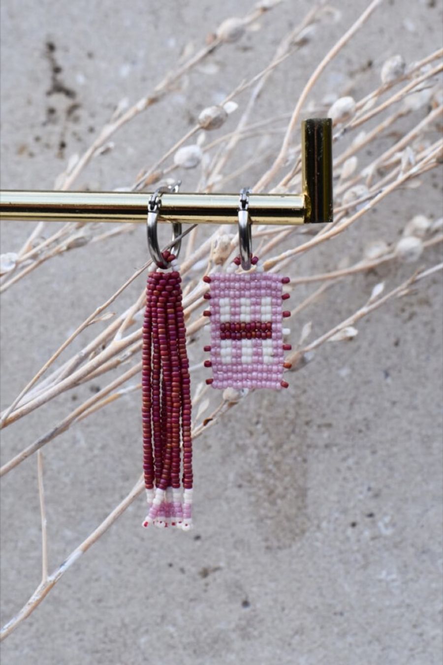 Jazz-lynn: Boucles d'oreilles en perles de verre faites main