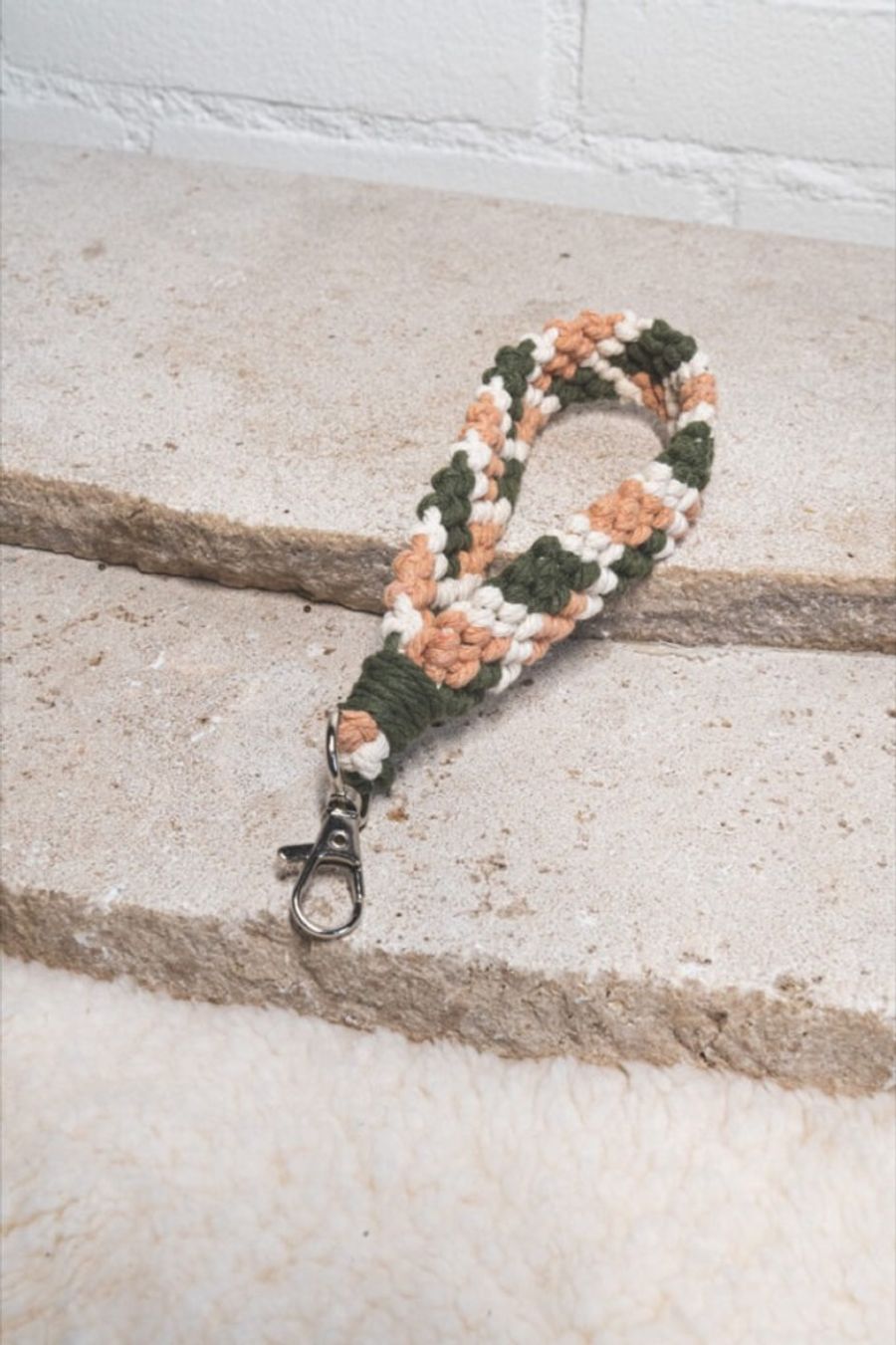 Mara | Groen: Handgemaakt accessoire van macramé