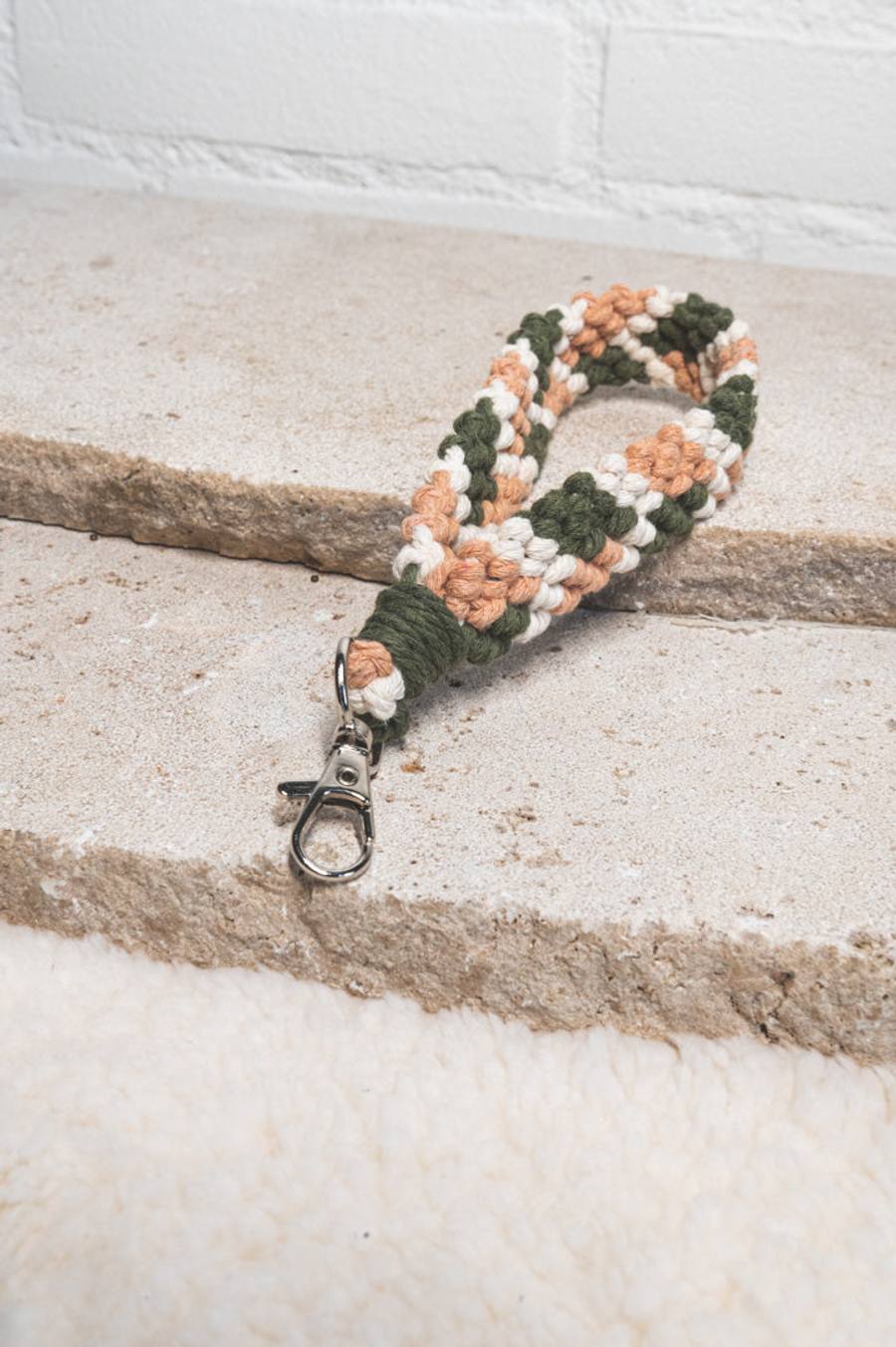 Mara | Groen: Accesorio de macramé hecho a mano (1)