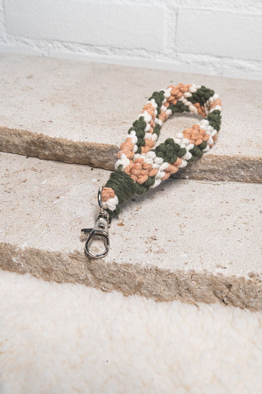 Mara | Groen: Handgemaakt accessoire van macramé
