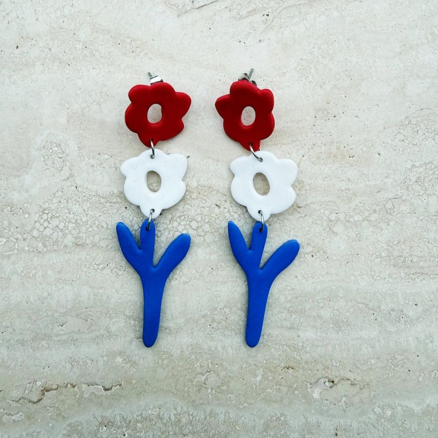 II: Handmade polymer clay earrings