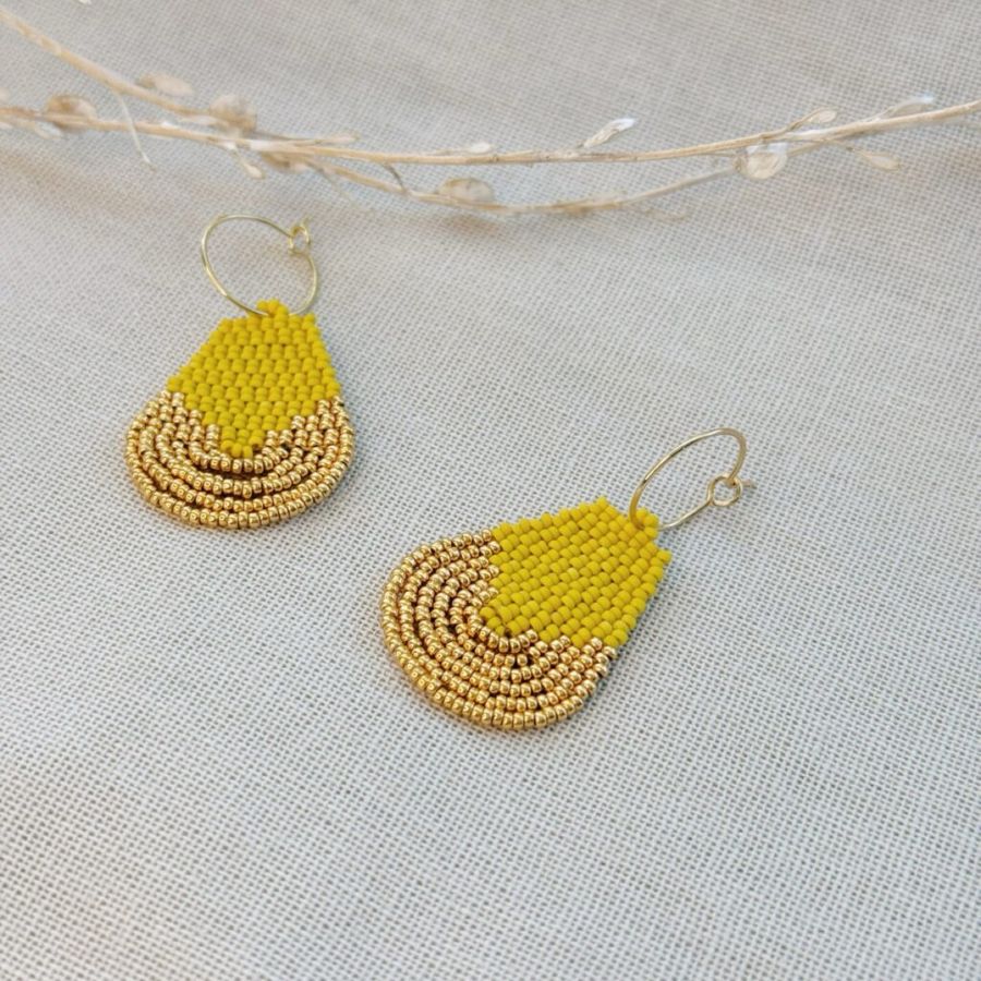 II: Handmade glass bead earrings