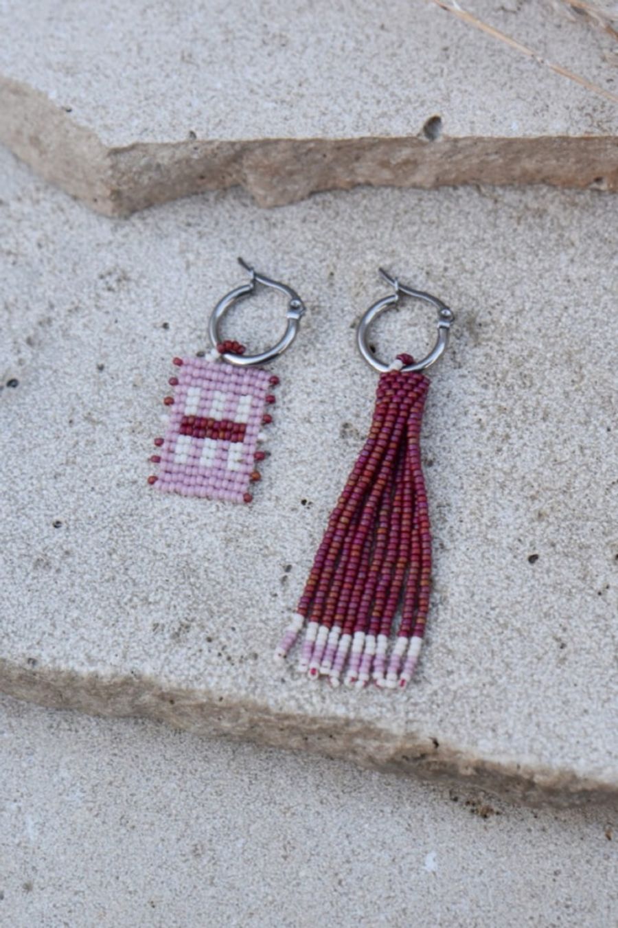 Jazz-lynn: Boucles d'oreilles en perles de verre faites main