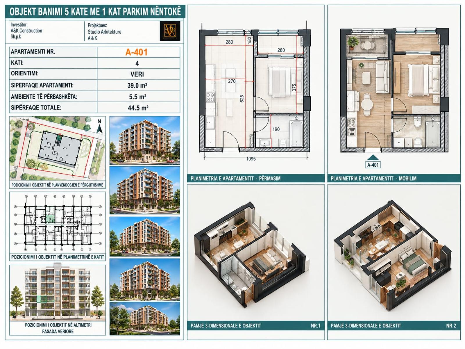Квартира, продаж, Голем, Дуррес, 44.5 м² — фото 9 з 9