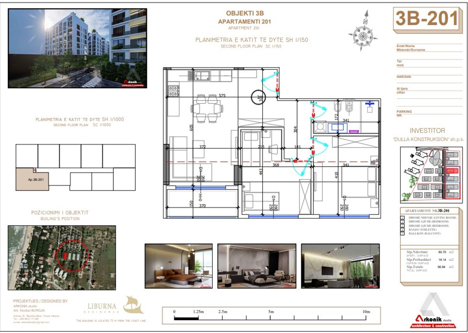 Wohnung 2+1 zum Kauf in Golem, Durrës, 97 m² — Foto 6 von 6