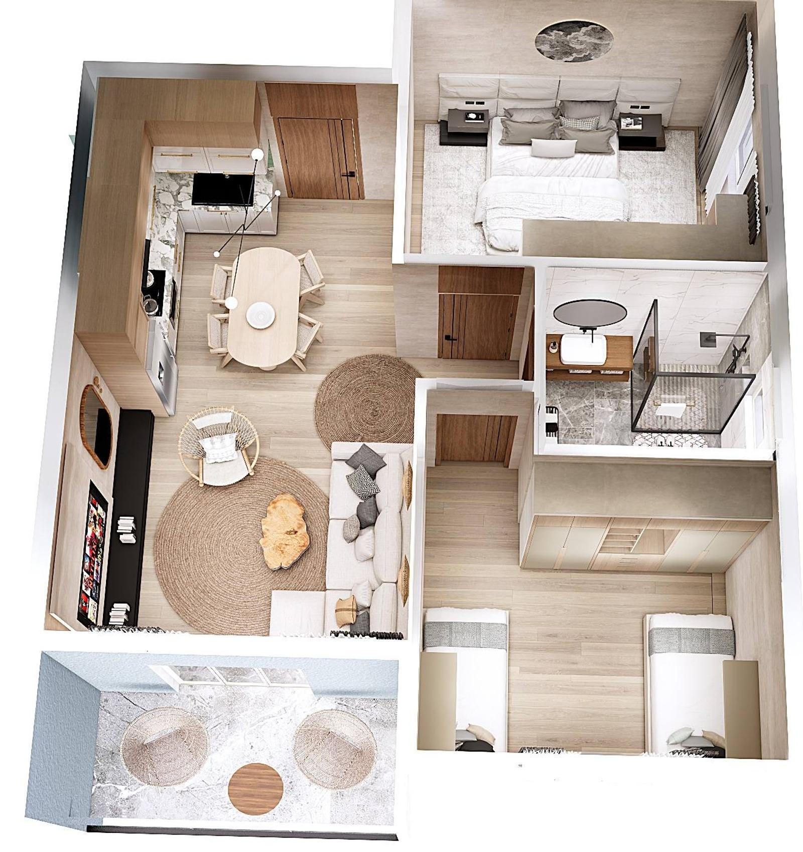 Wohnung 1+1 zum Kauf in Golem, Durrës, 60 m², nah am Meer — Foto 20 von 26