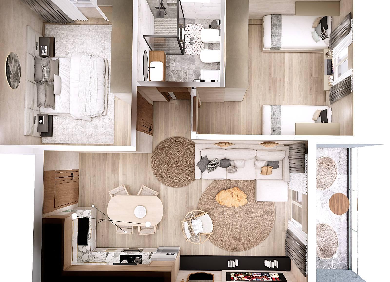 Wohnung 2+1 zum Kauf in Golem, Durrës, 75.4 m², Neubau — Foto 3 von 3