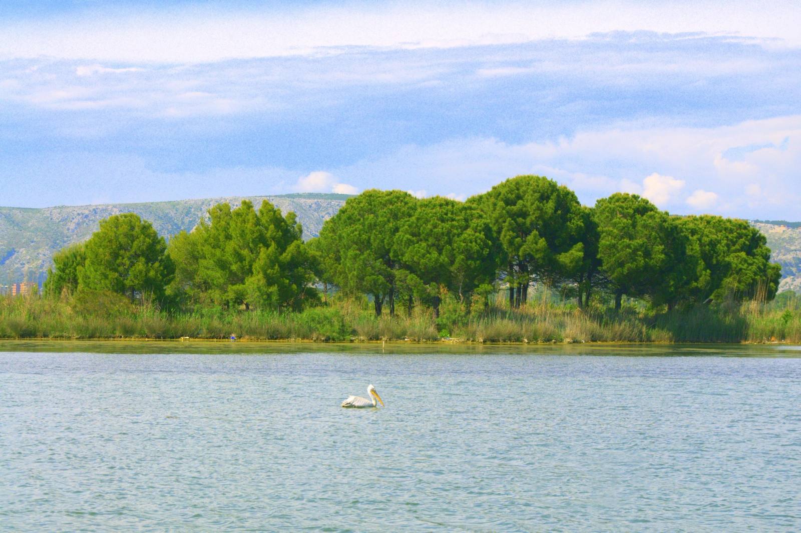 Kune lagoon, south of Shëngjin, Albania