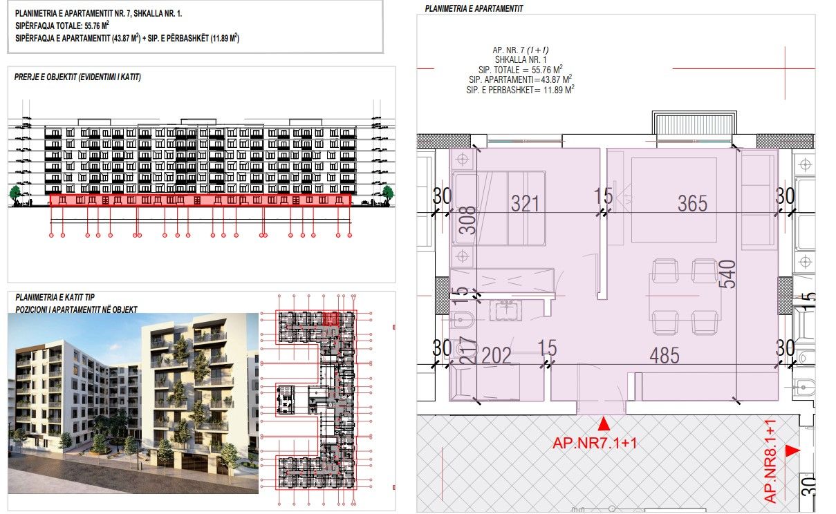 Shitet Apartament 1+1 | Ndërtim i Ri, Pranë Detit