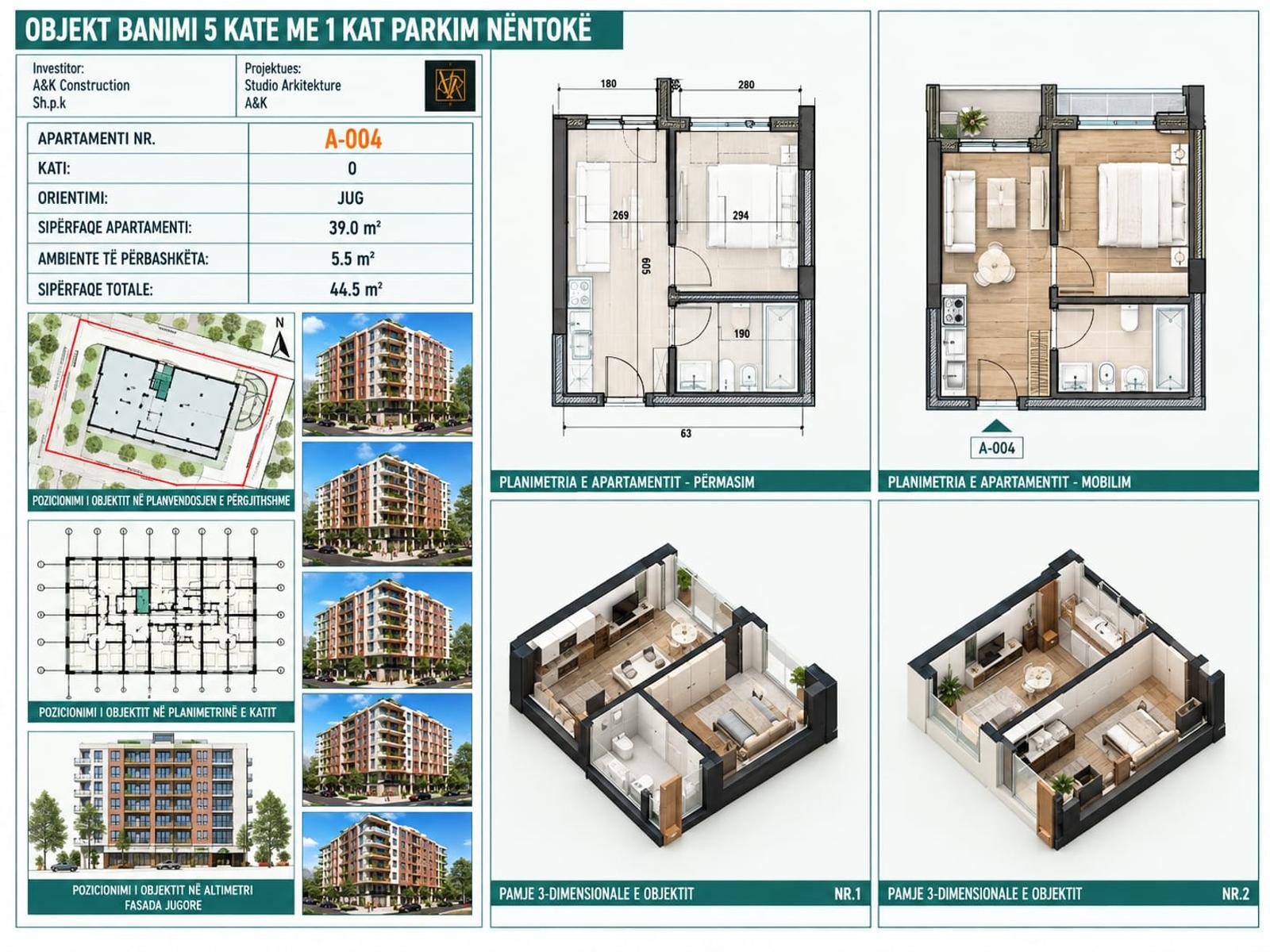 Квартира, продаж, Голем, Дуррес, 44.5 м² — фото 5 з 9