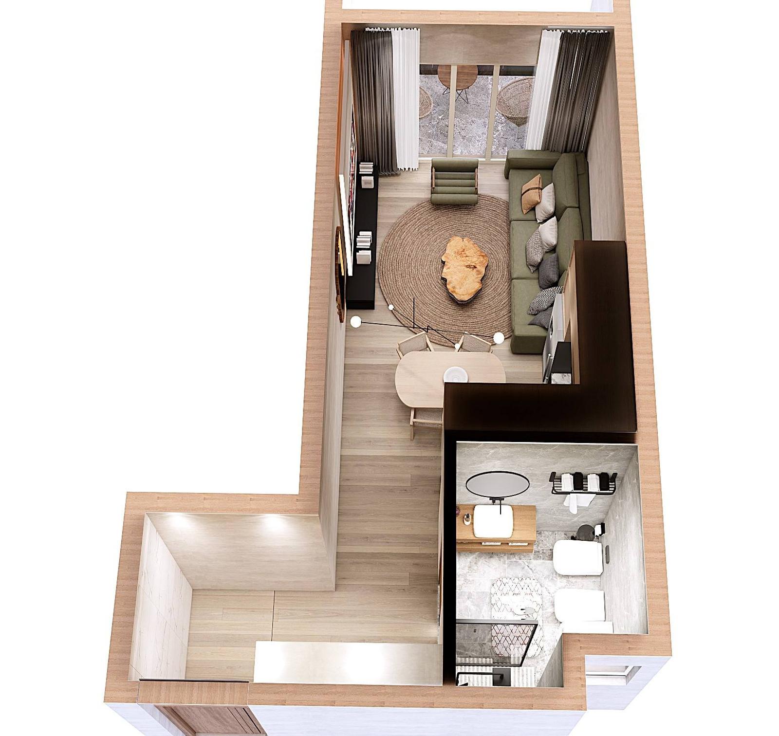 Wohnung 1+1 zum Kauf in Golem, Durrës, 60 m², nah am Meer — Foto 19 von 26