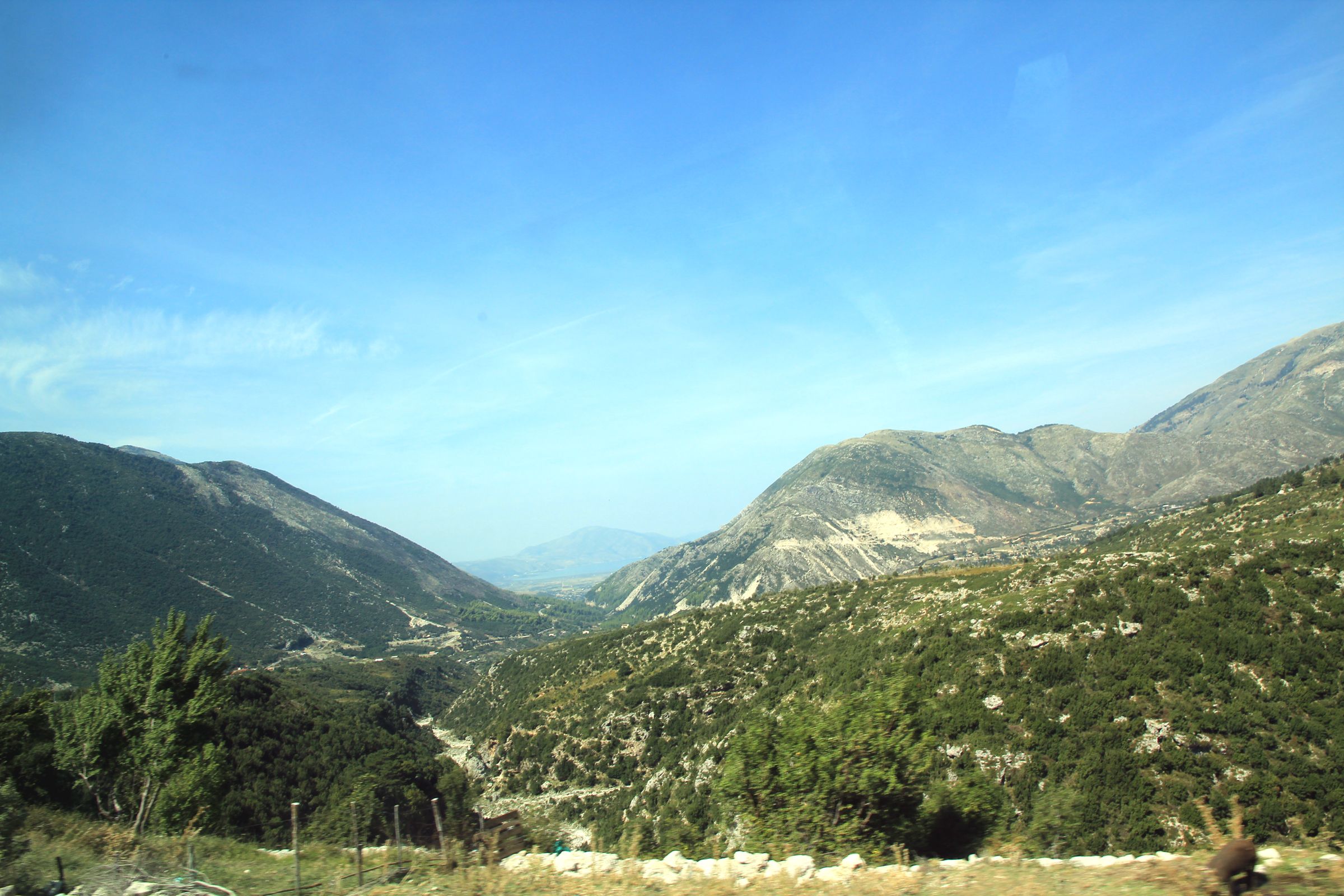 Hillsides above the coast at Llogara, Albania — Karelj