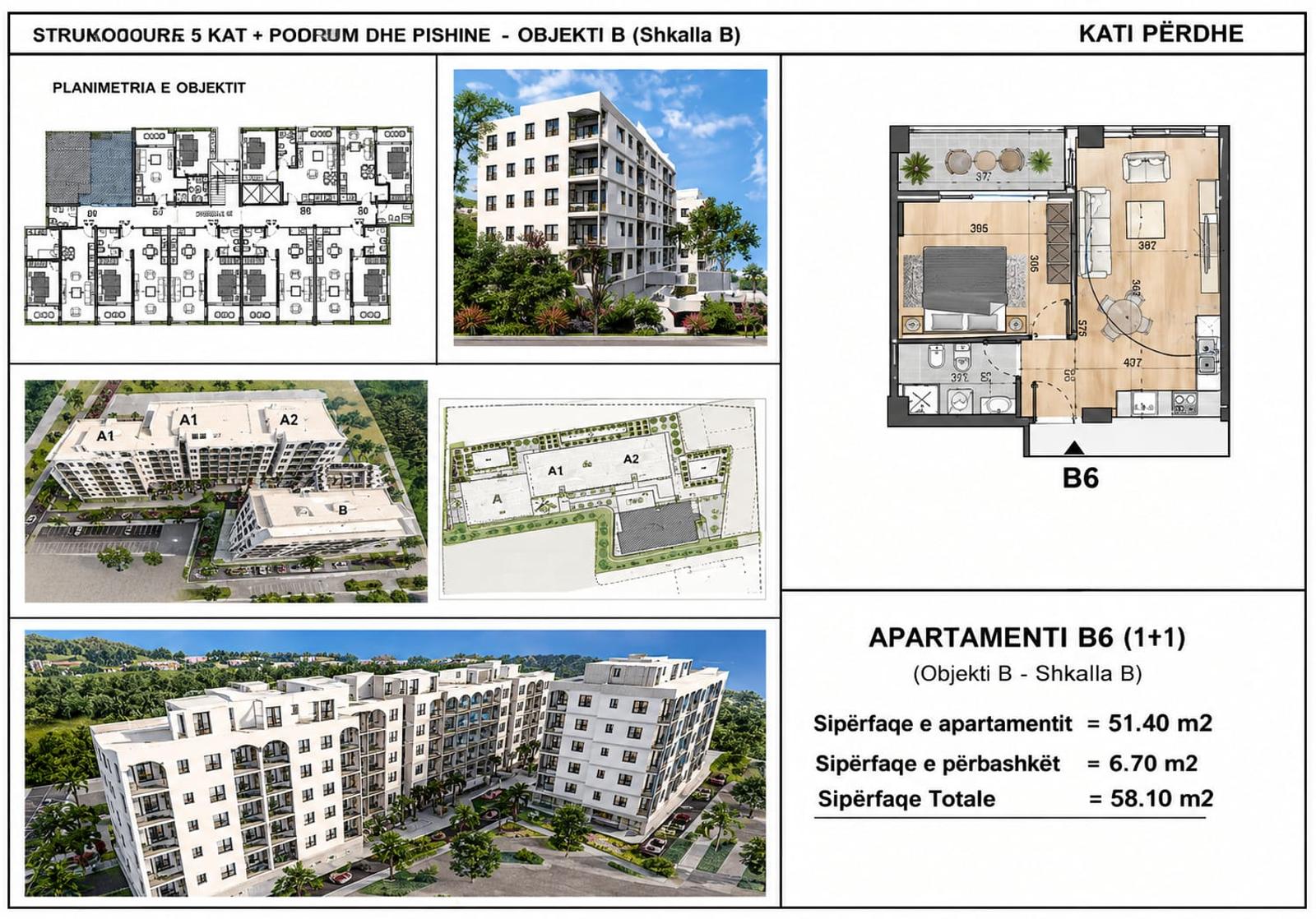 Студія, квартири 1+1 і 2+1, Oriental Residence, Golem, Голем, Дуррес