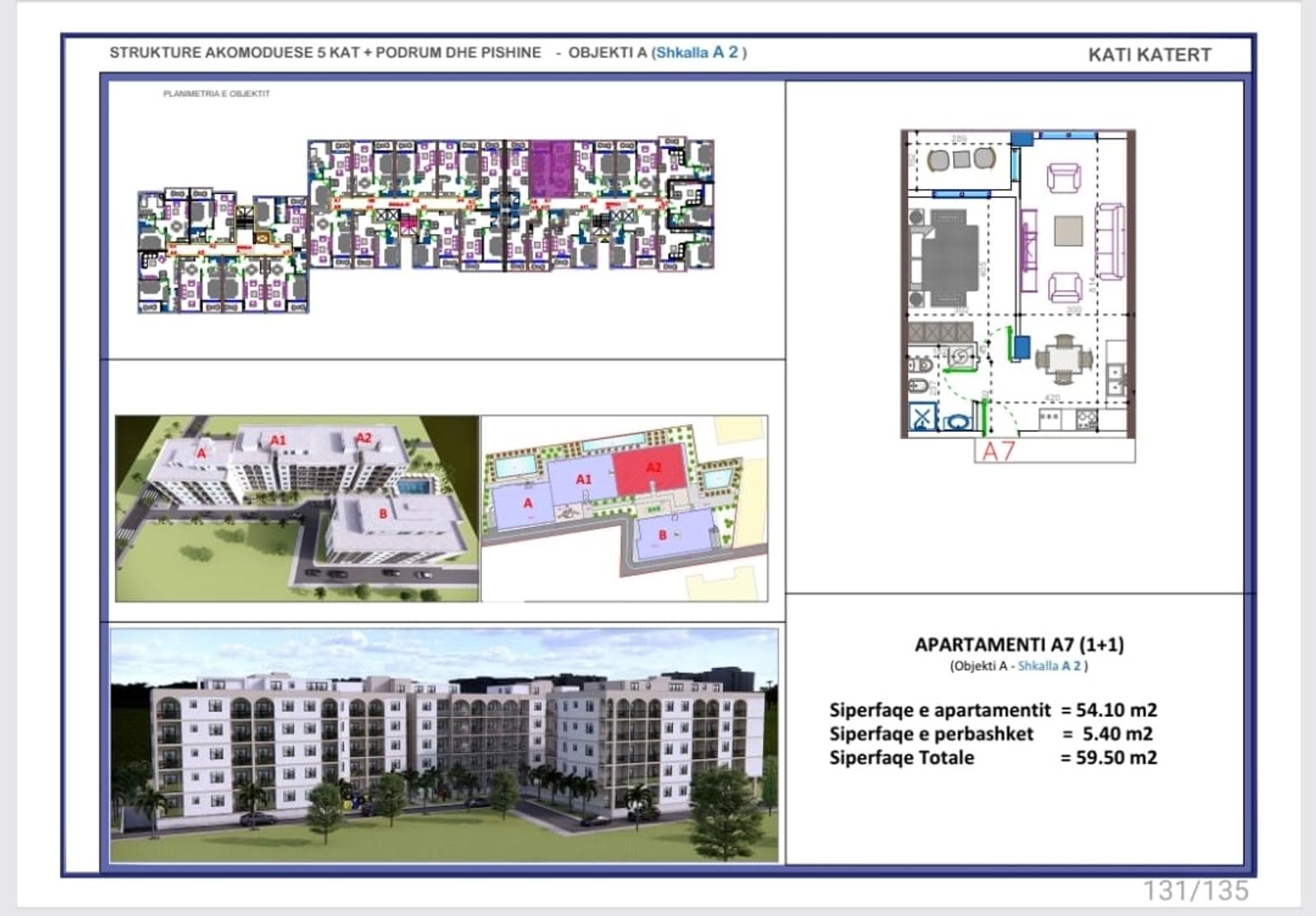 Wohnung 1+1 zum Kauf in Golem, Durrës, 59.5 m², Neubau — Foto 1 von 3