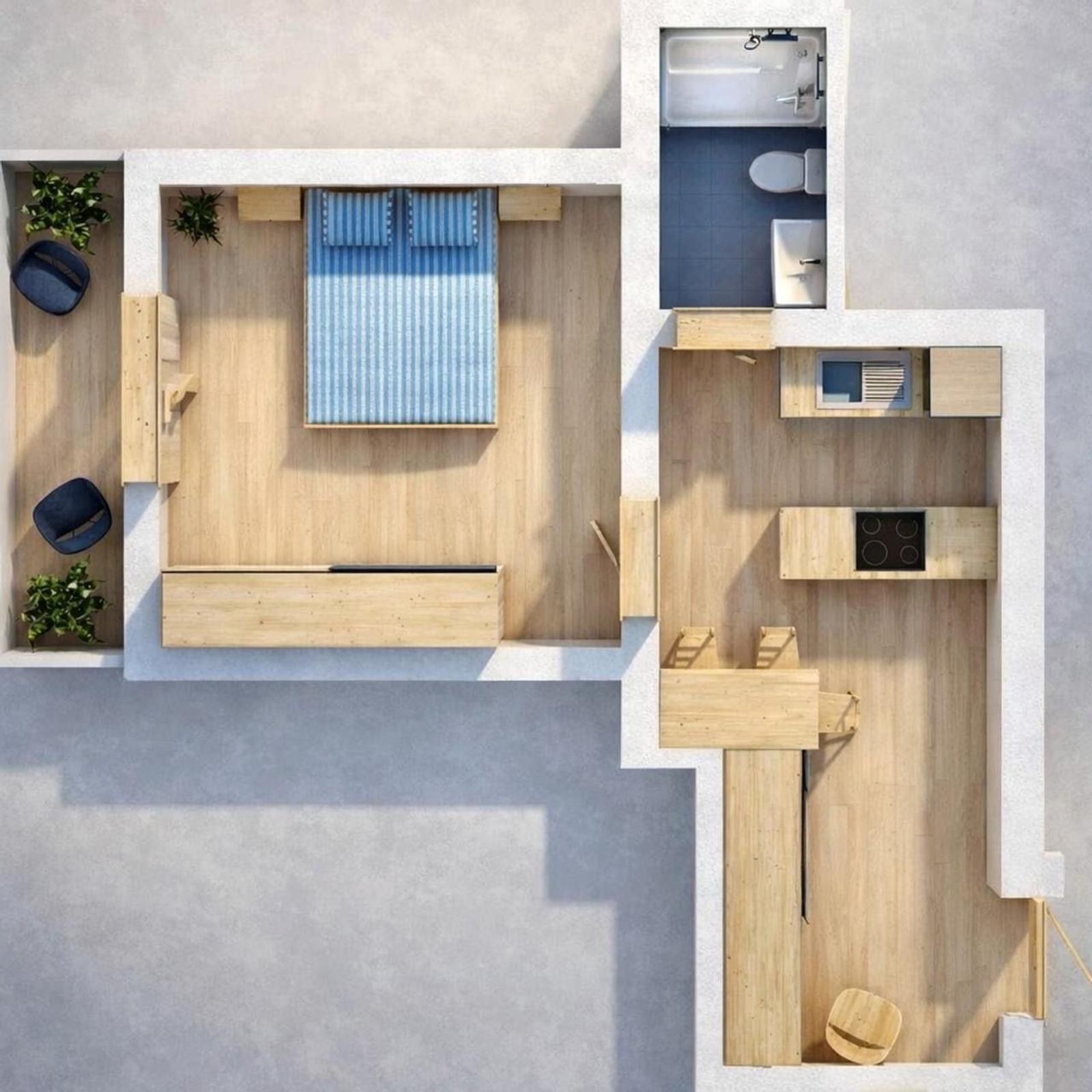 Wohnung 1+1 zum Kauf in Plazh, Durrës, 52 m² — Foto 11 von 15