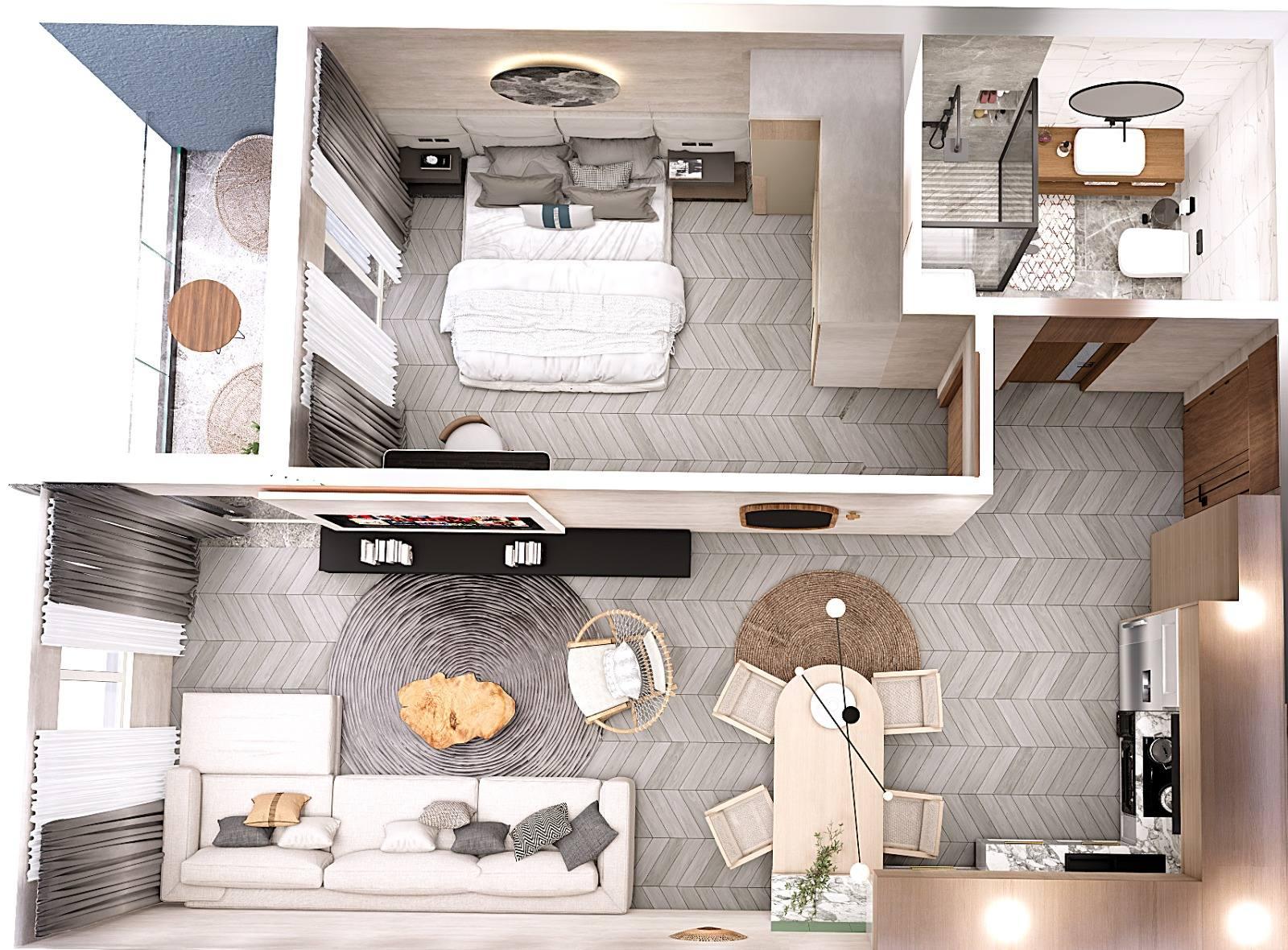 Wohnung 1+1 zum Kauf in Golem, Durrës, 60 m², nah am Meer — Foto 7 von 26