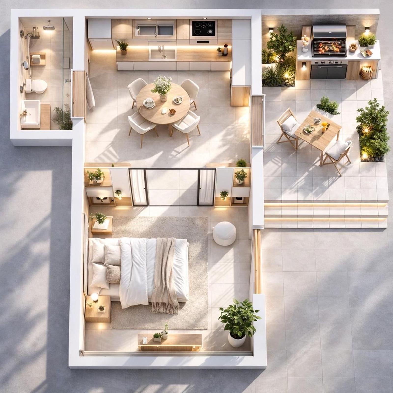 Wohnung 1+1 zum Kauf in Plazh, Durrës, 52 m² — Foto 6 von 15