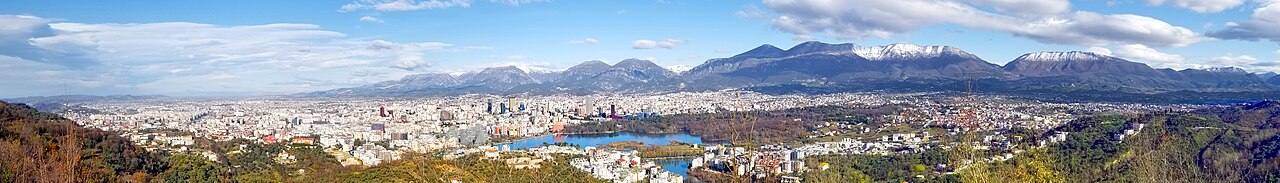 Panorama of Tirana, 2024