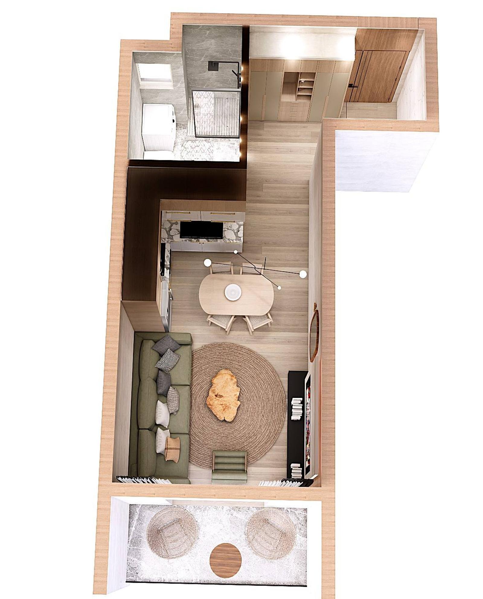Wohnung 1+1 zum Kauf in Golem, Durrës, 60 m², nah am Meer — Foto 9 von 26