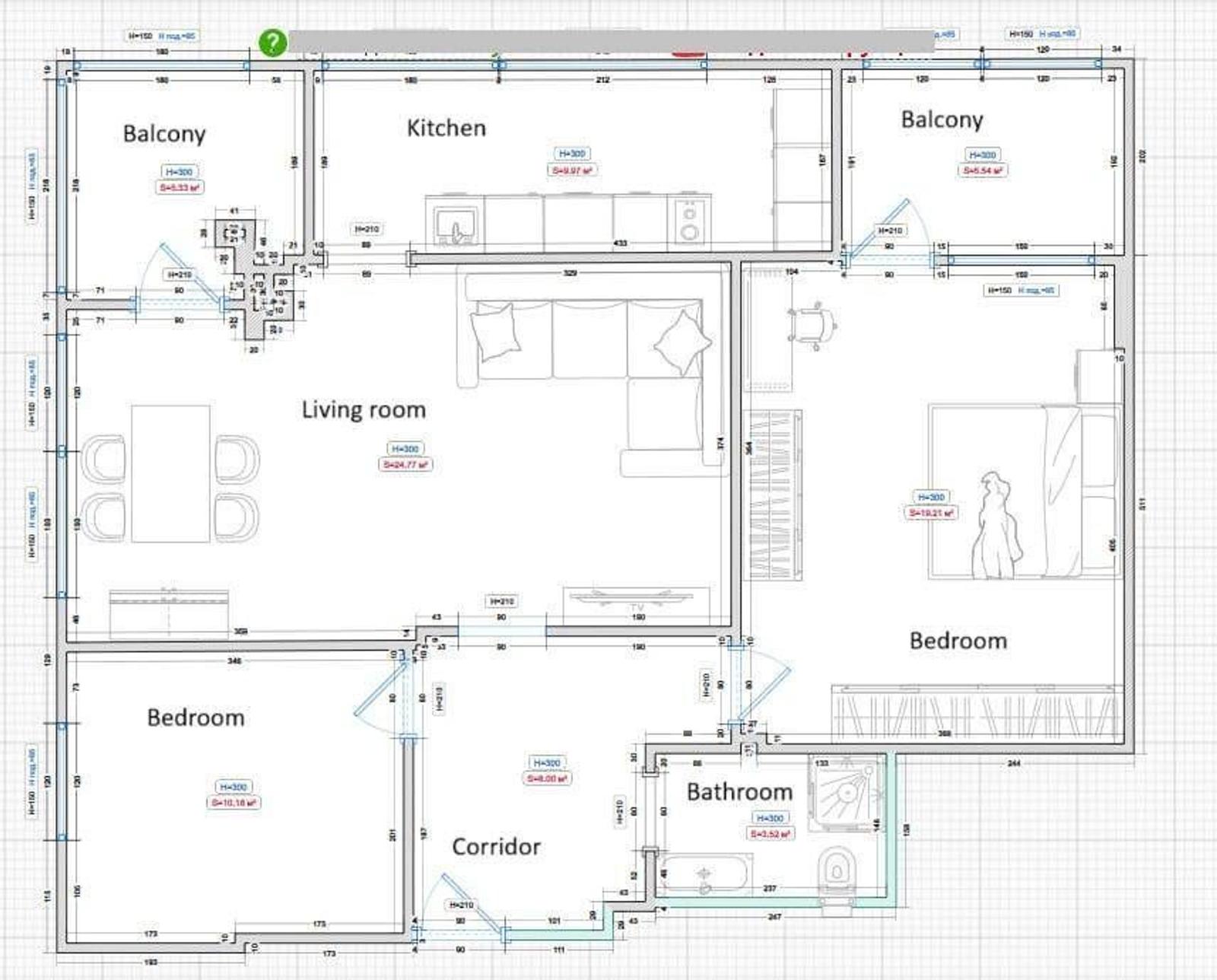 Wohnung 2+1 zum Kauf in Plazh, Durrës, 105 m² — Foto 18 von 19