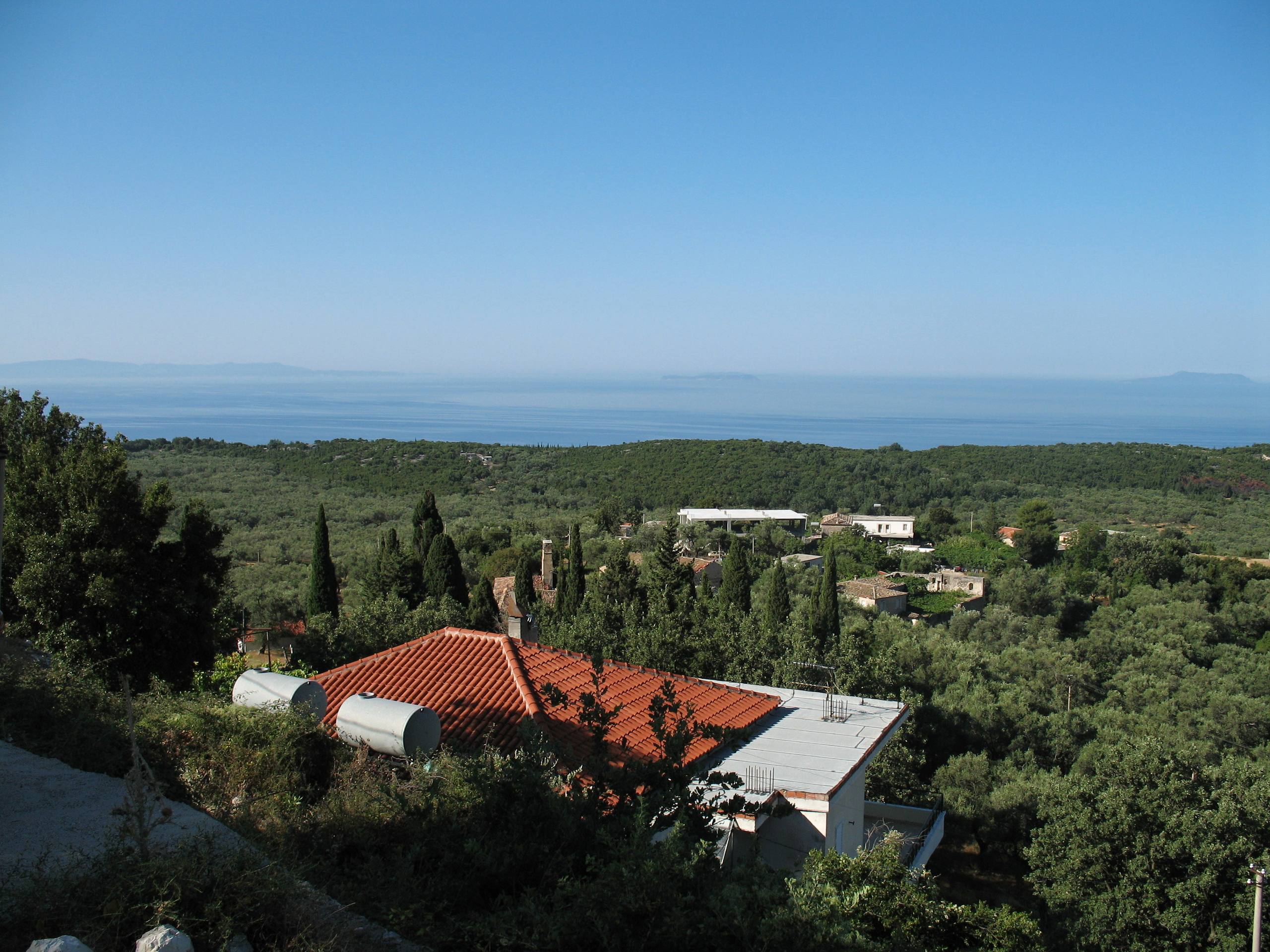 A house above the sea at Vuno, Himarë