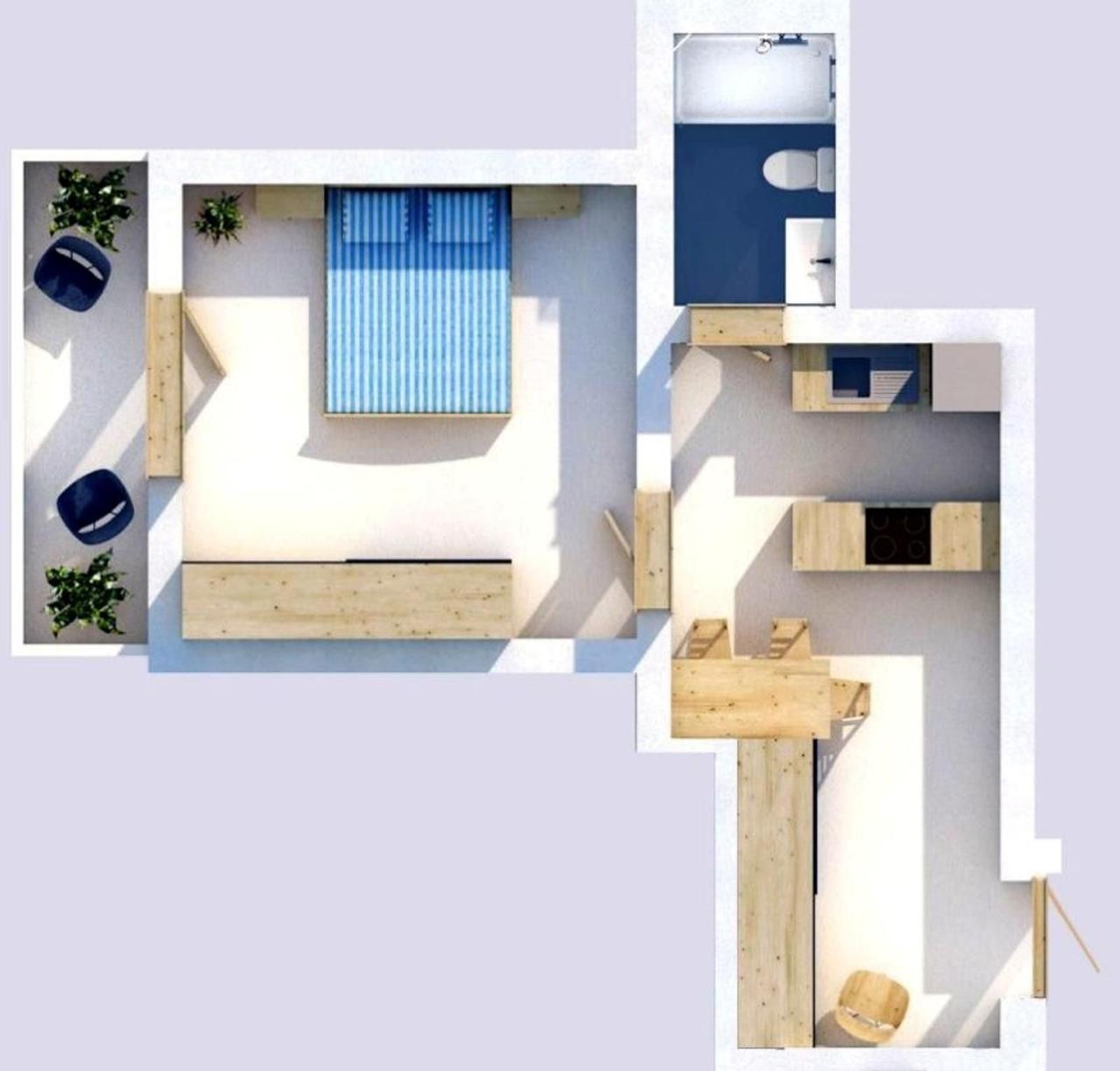 Wohnung 1+1 zum Kauf in Plazh, Durrës, 52 m² — Foto 12 von 15