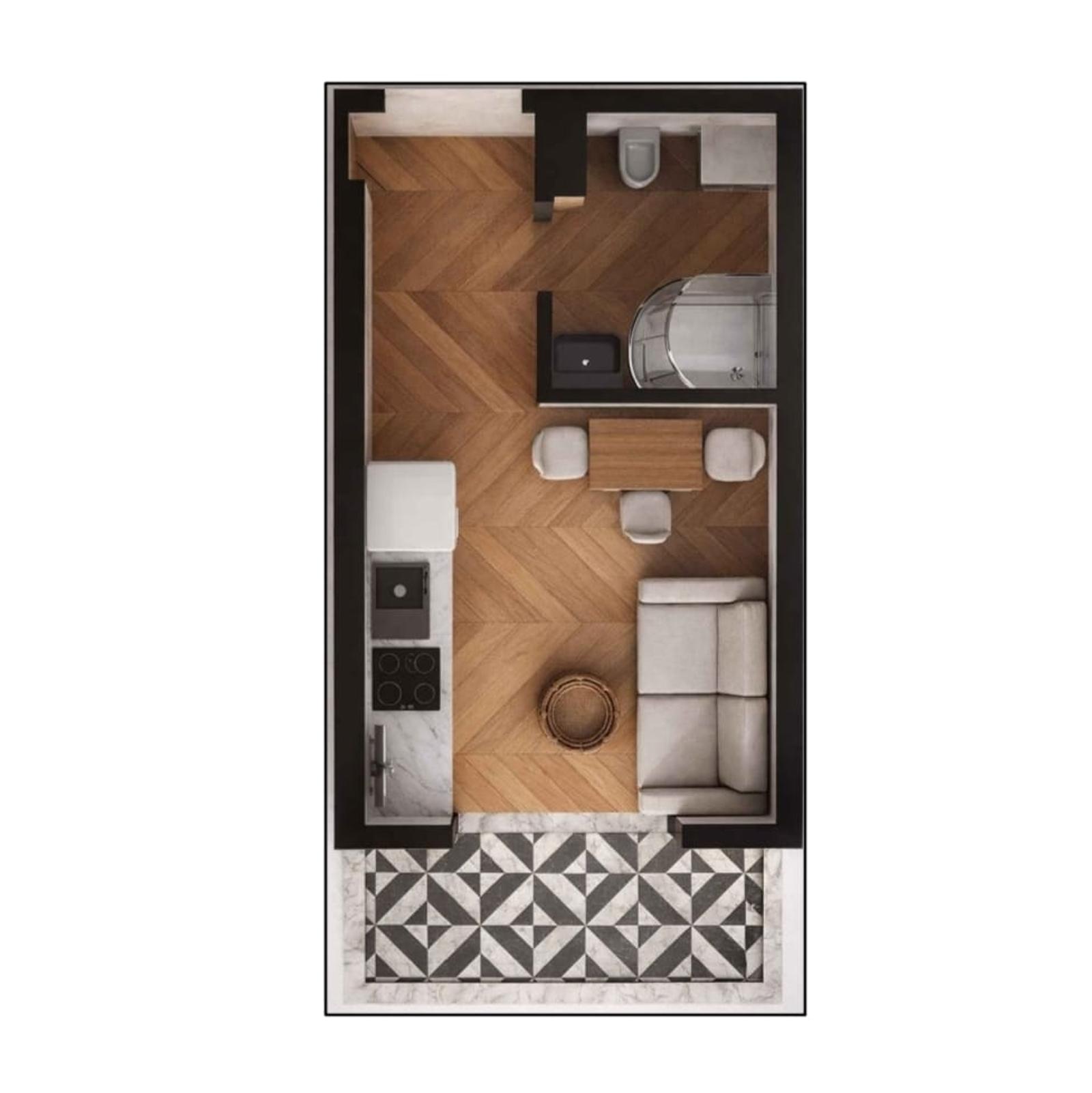 Wohnung 1+1 zum Kauf in Qerret, Durrës, 34 m², Neubau — Foto 2 von 19