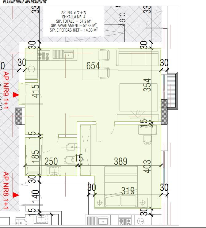 Shitet Apartament 1+1 | Ndërtim i Ri, Pranë Detit