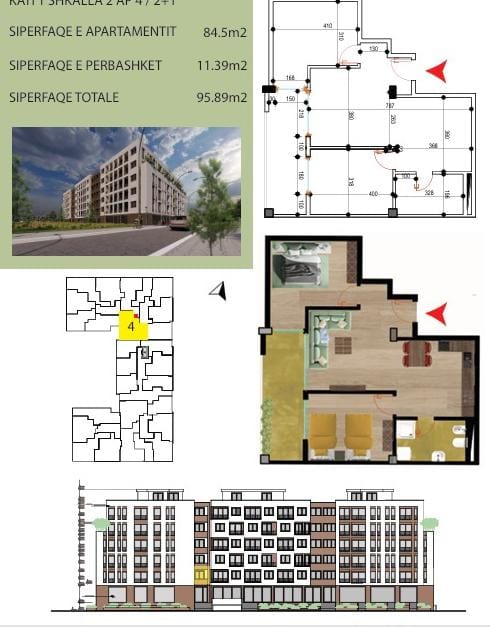 Shitet Apartament 2+1 | Ndërtim i Ri 2025, Golem – Durrës