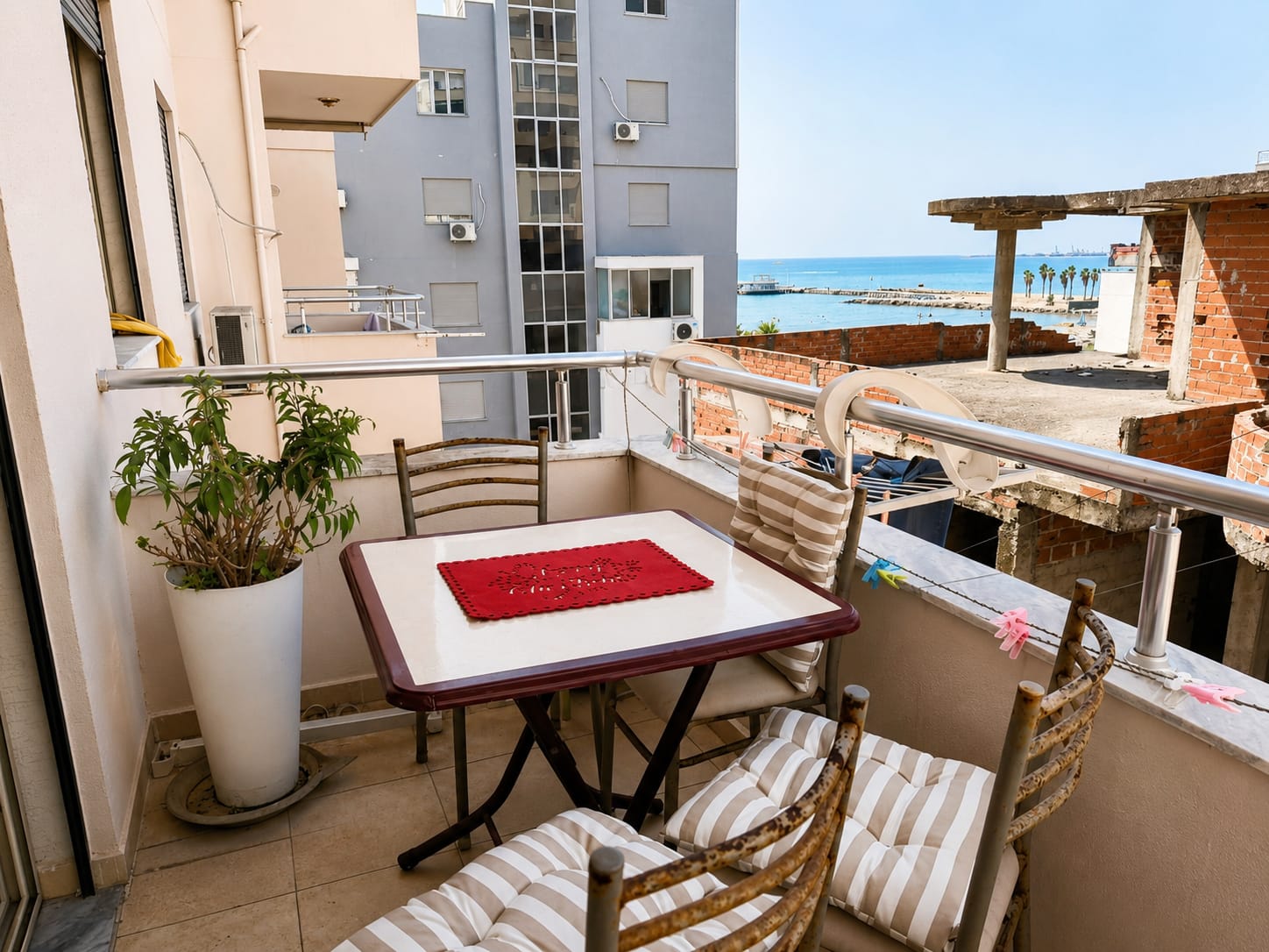 Appartamento 1+1 con vista mare, Plazh Iliria
