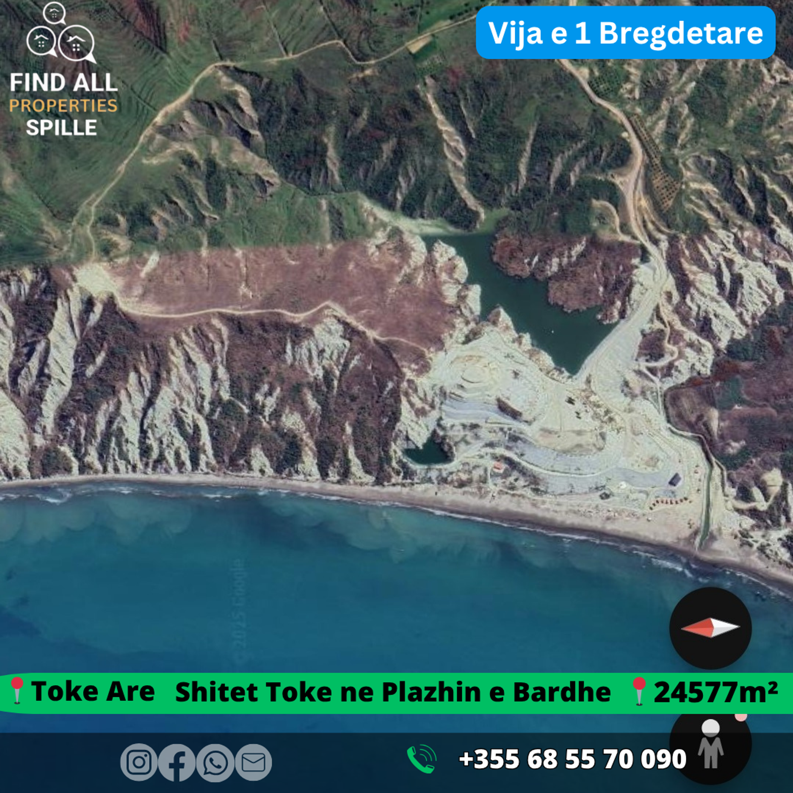 Terreno, in vendita, Kavajë, Durazzo, 24577 m², vicino al mare — foto 1 di 2