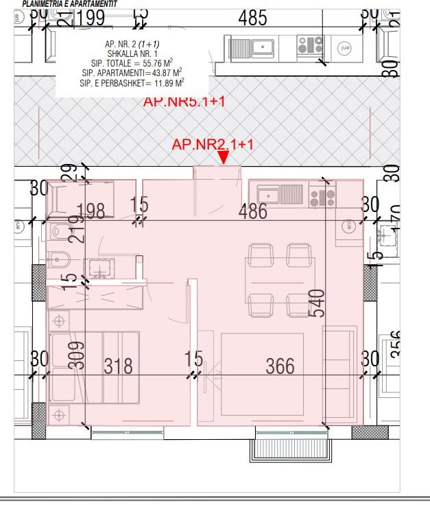Shitet Apartament 1+1 | Ndërtim i Ri, Pranë Detit