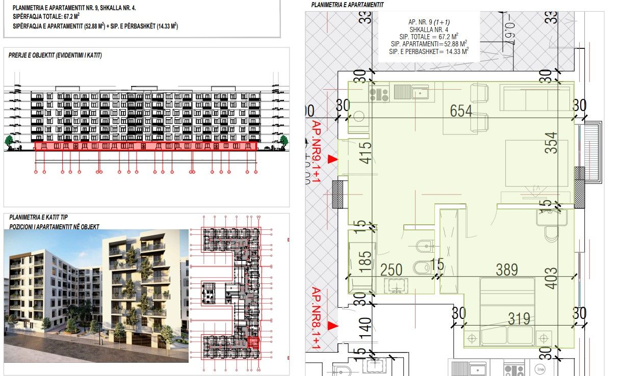 Shitet Apartament 1+1 | Ndërtim i Ri, Pranë Detit