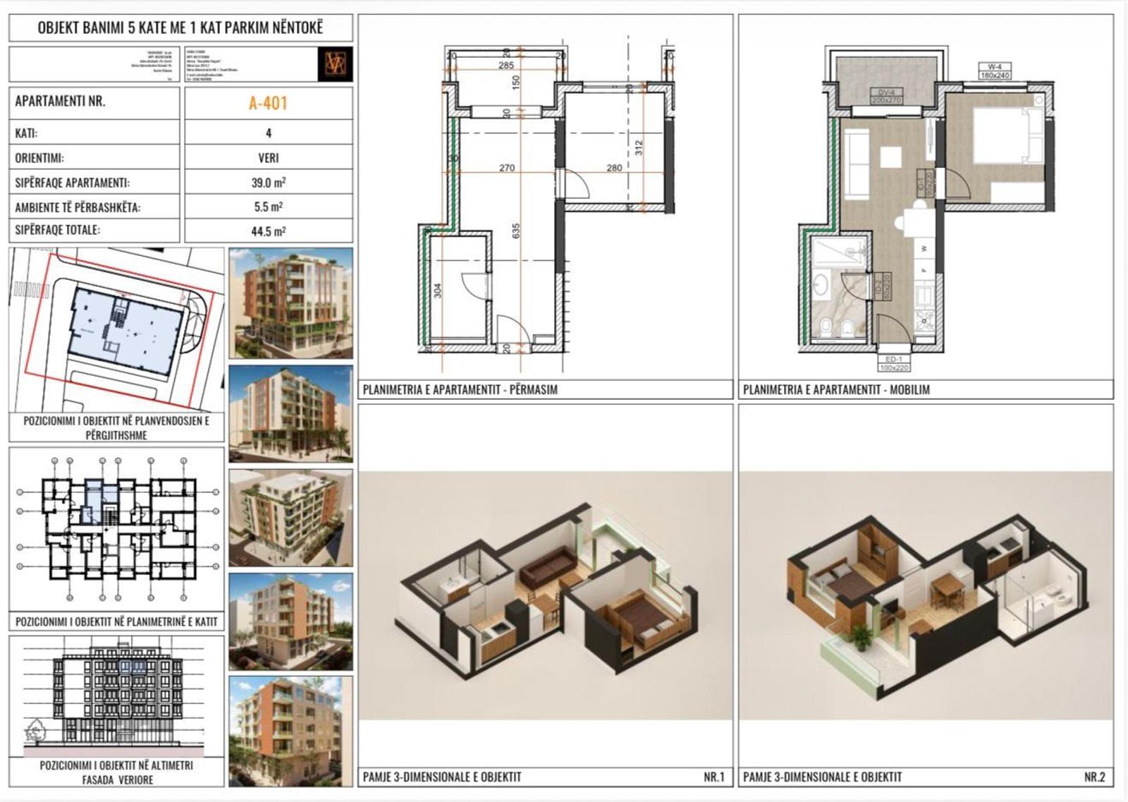 Wohnung 1+1 zum Kauf in Mali i Robit, Durrës, 44.5 m², Neubau — Foto 6 von 6