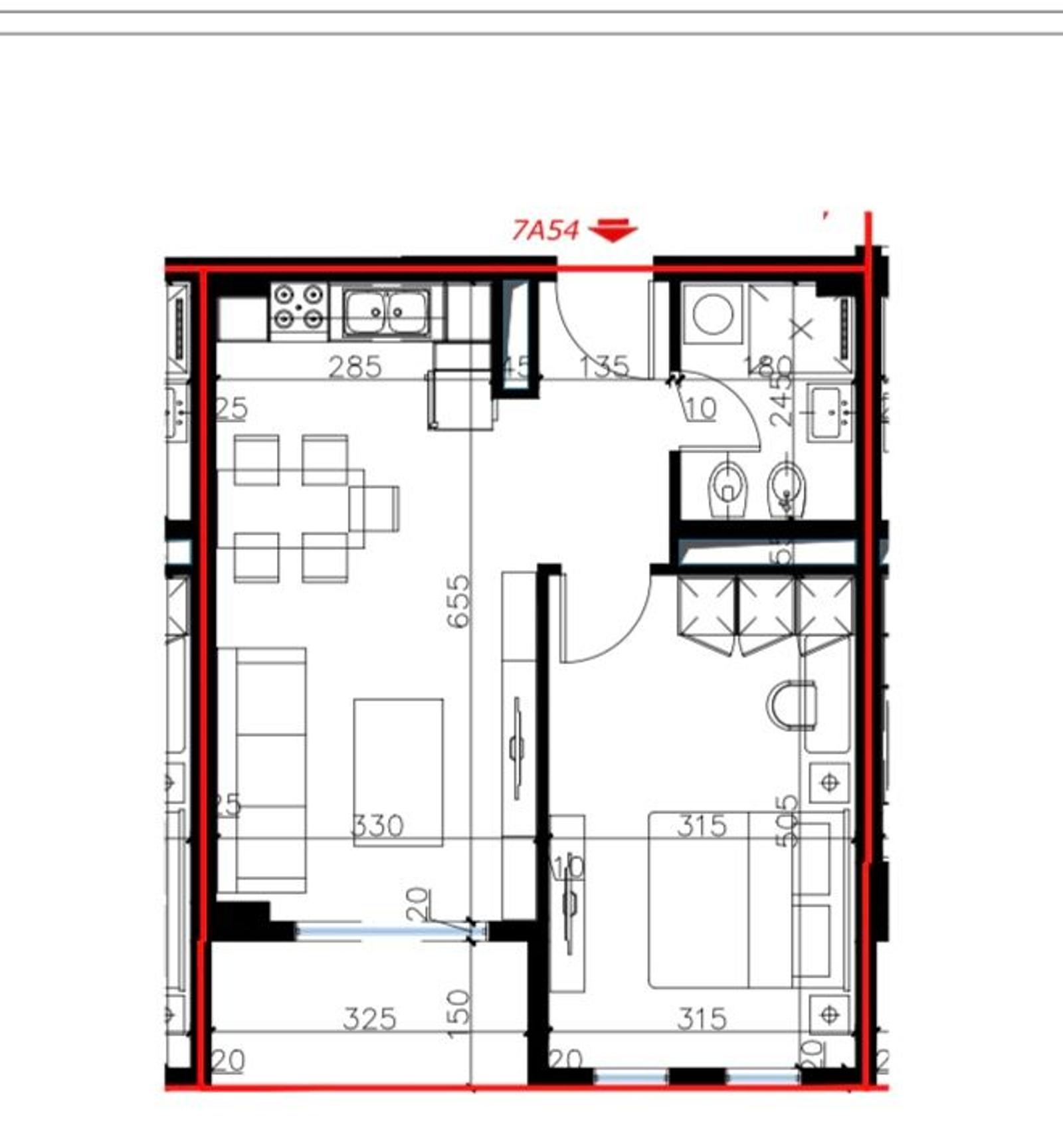1+1 apartment for sale in Kashar, Tirana, 67.5 m² — photo 2 of 2