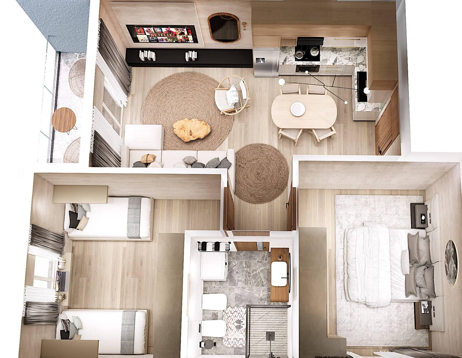 Wohnung 1+1 zum Kauf in Golem, Durrës, 60 m², nah am Meer — Foto 3 von 26